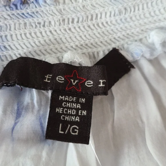 NWT fever beautiful batik top with embroidery, L - Picture 13 of 16